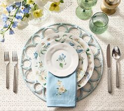 Monique Lhuillier Summer Blossom Outdoor Melamine Salad Plates - Set of 4