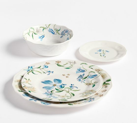 Monique Lhuillier Summer Blossom Outdoor Melamine Dinnerware Collection