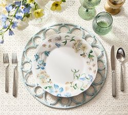 Monique Lhuillier Summer Blossom Outdoor Melamine Dinnerware Collection