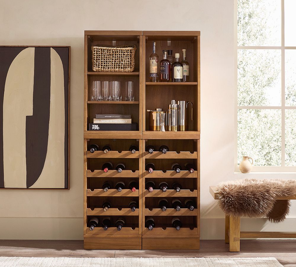 Reed Modular Bar Shelf with Wine Storage (36&quot;)