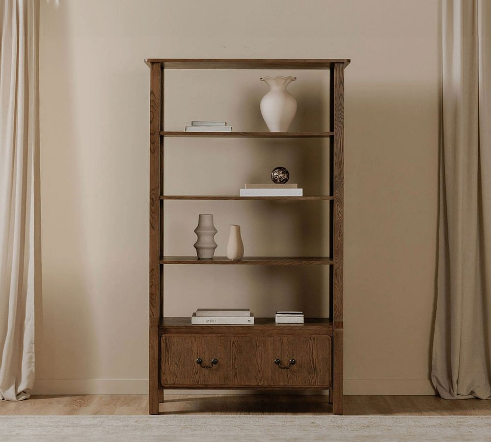 Ellenburg Open Bookcase with Drawers (43.5&quot;)