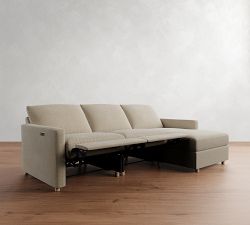 Westwood Slim Arm Power Reclining Chaise Sectional - Storage Available (104&quot;-160&quot;)