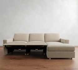 Westwood Square Arm Power Reclining Chaise Sectional - Storage Available (109&quot;-163&quot;)