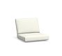 Malibu Cushion Grand Outdoor Lounge Chair, High Performance Canvas; White