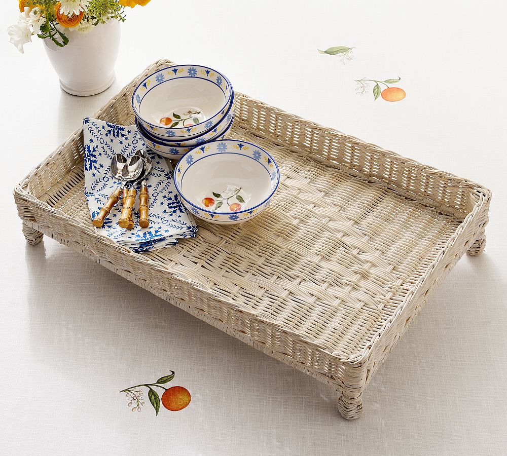 Mark D. Sikes Footed Woven Tray