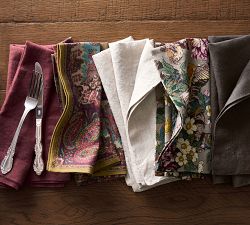 Pheasant Floral Bird Napkins - Set of 4