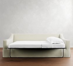 York Slope Arm Deep Seat Slipcovered Side Sleeper Sofa (95&quot;)