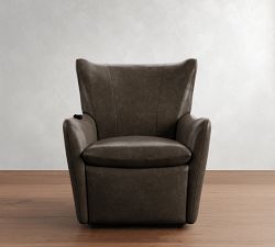Wells Tightback Leather Power Lift Recliner