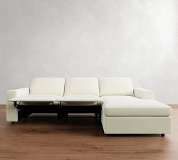 Dream Wide Arm Power Reclining Chaise Sectional - Storage Available (115&quot;-127&quot;)