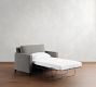 Cameron Square Arm Single Sleeper Sofa with Memory Foam Mattress (54&quot;)