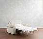 Pearce Roll Arm Slipcovered Single Sleeper Sofa with Memory Foam Mattress (64&quot;)