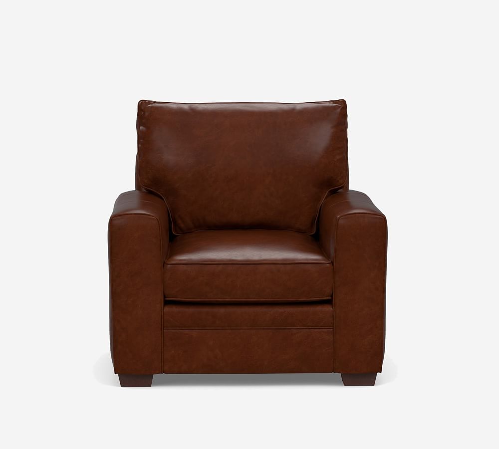 Pearce Square Arm Leather Chair