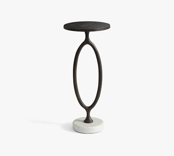 Bodhi Round Metal Accent Table (10")