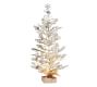 Lit Faux Snowy Pine Trees