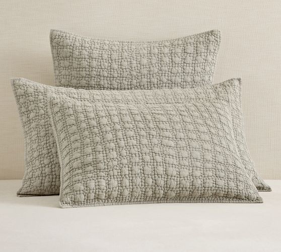 Linen Garment Wash Quilt Shams