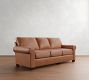 Buchanan Roll Arm Leather Sleeper Sofa (87&quot;)