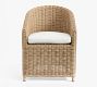 Huntington Wicker Slope-Arm Outdoor Dining Chair