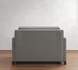 Cameron Square Arm Single Sleeper Sofa with Memory Foam Mattress (54&quot;)