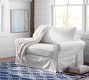 Cameron Roll Arm Slipcovered Single Sleeper Sofa with Memory Foam Mattress (56&quot;)