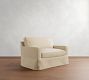 Buchanan Square Arm Slipcovered Single Sleeper Sofa with Memory Foam Mattress (54&quot;)