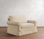 Buchanan Roll Arm Slipcovered Single Sleeper Sofa with Memory Foam Mattress (56&quot;)