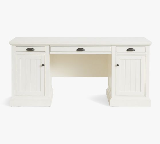 Aubrey Executive Desk (68") - Dutch White
