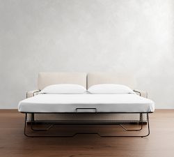 Turner Square Arm Sleeper Sofa with Memory Foam Mattress (84&quot;)