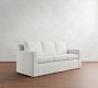Cameron Square Arm Slipcovered Sleeper Sofa with Memory Foam Mattress (86&quot;)