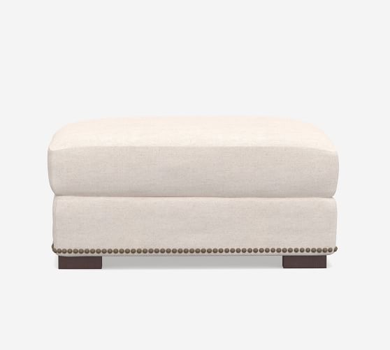 Turner Ottoman with Nailheads