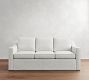 Cameron Slope Arm Slipcovered Sleeper Sofa with Memory Foam Mattress (86&quot;)