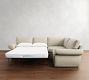 Pearce Roll Arm 3-Piece Wedge Sleeper Sectional (122&quot;)