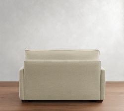 Pearce Square Arm Twin Sleeper Sofa with Memory Foam Mattress (58&quot;)