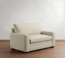 Pearce Square Arm Twin Sleeper Sofa with Memory Foam Mattress (58&quot;)