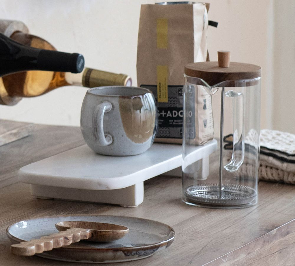 Marble Footed Serving Pedestal