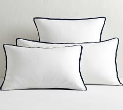 Belgian Flax Linen Contrast Flange Sham