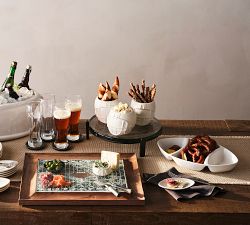 Slab Glass Serveware Collection