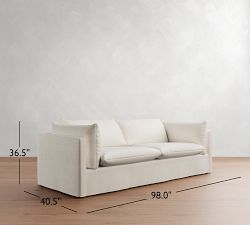 Palmetto Slipcovered Sofa (79&quot;-99&quot;)