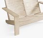 Indio Eucalyptus Modern Double Outdoor Adirondack (55&quot;)