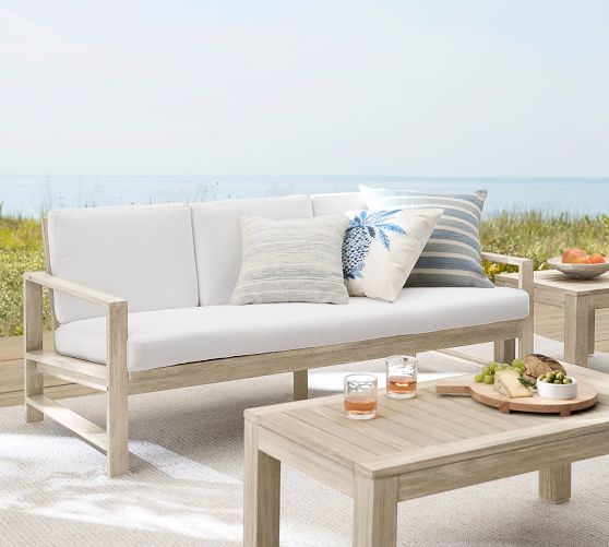 Indio Eucalyptus Outdoor Sofa (73")