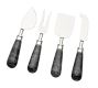 Black Marble Cheese Knives - Set of 4