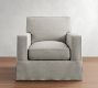 PB Comfort Square Arm Slipcovered Chair