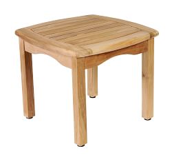 Valley Teak Square Outdoor Side Table (19&quot;)
