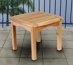 Valley Teak Square Outdoor Side Table (19&quot;)