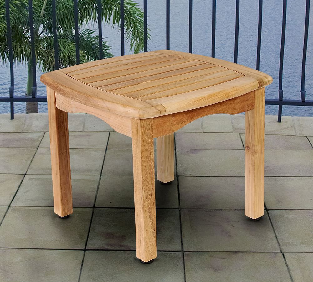 Valley Teak Square Outdoor Side Table (19&quot;)