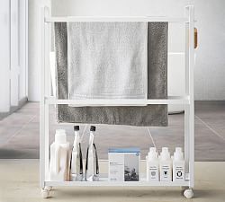 Yamazaki Rolling Towel Rack and Organizer