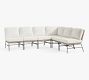 Tulum Wicker 6-Piece Armless L-Shaped Outdoor Sectional (128&quot;)