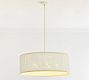 Bristol Wood Bead Drum Pendant (35&quot;)