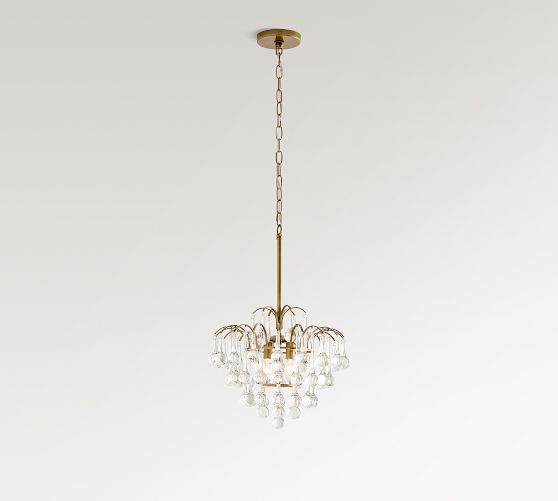 Helena Crystal Teardrop Chandelier (16")