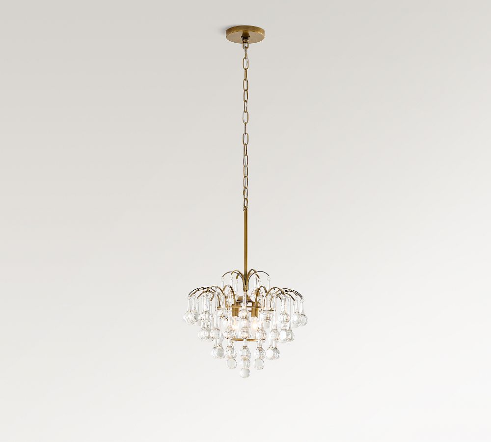 Helena Crystal Teardrop Chandelier (16&quot;)