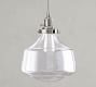 Schoolhouse Glass Cord Pendant (8&quot;-11&quot;)